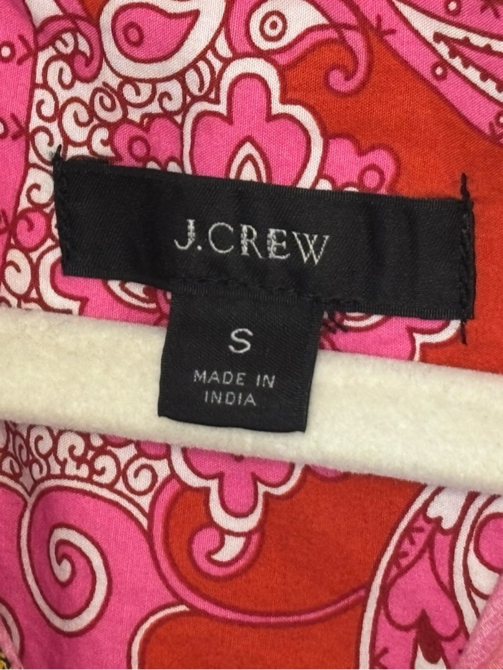 J. Crew Pink Red Paisley Button-Up - Picture 2 of 16